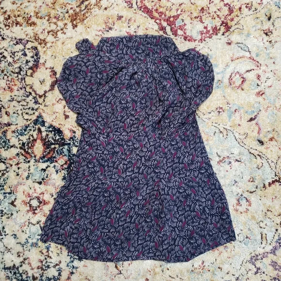 Anthropologie Odille Cowl Neck Cap Sleeve Silk Blouse Size 2 - Picture 2 of 12